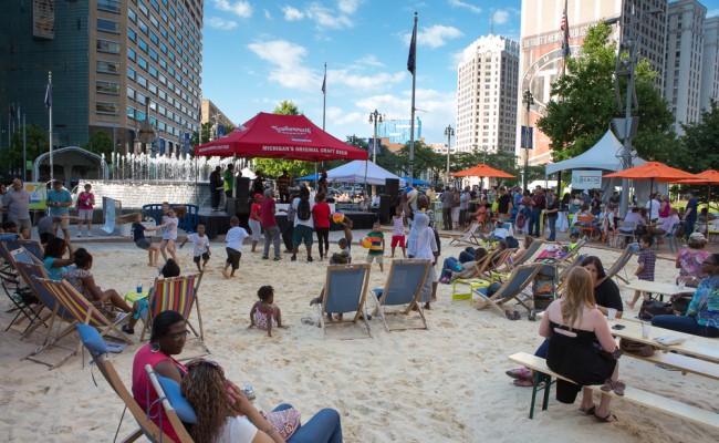 It’s summer in Detroit with hot events at Campus Martius Park, Cadillac Square, Capitol Park, Grand Circus, Paradise Valley