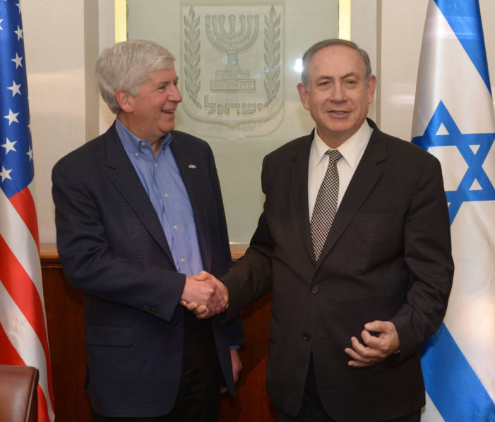 Gov. Snyder, Michigan officials outline Israel mission and business goals