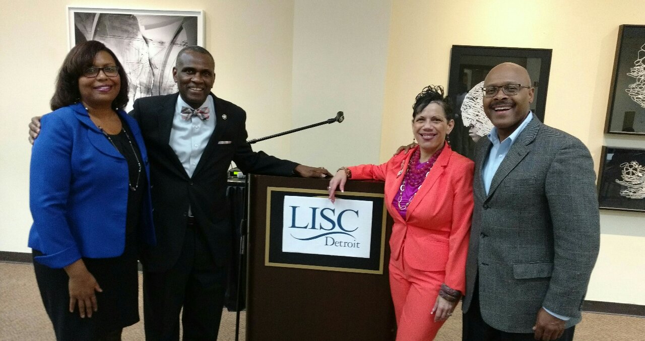 Carol with LISC team