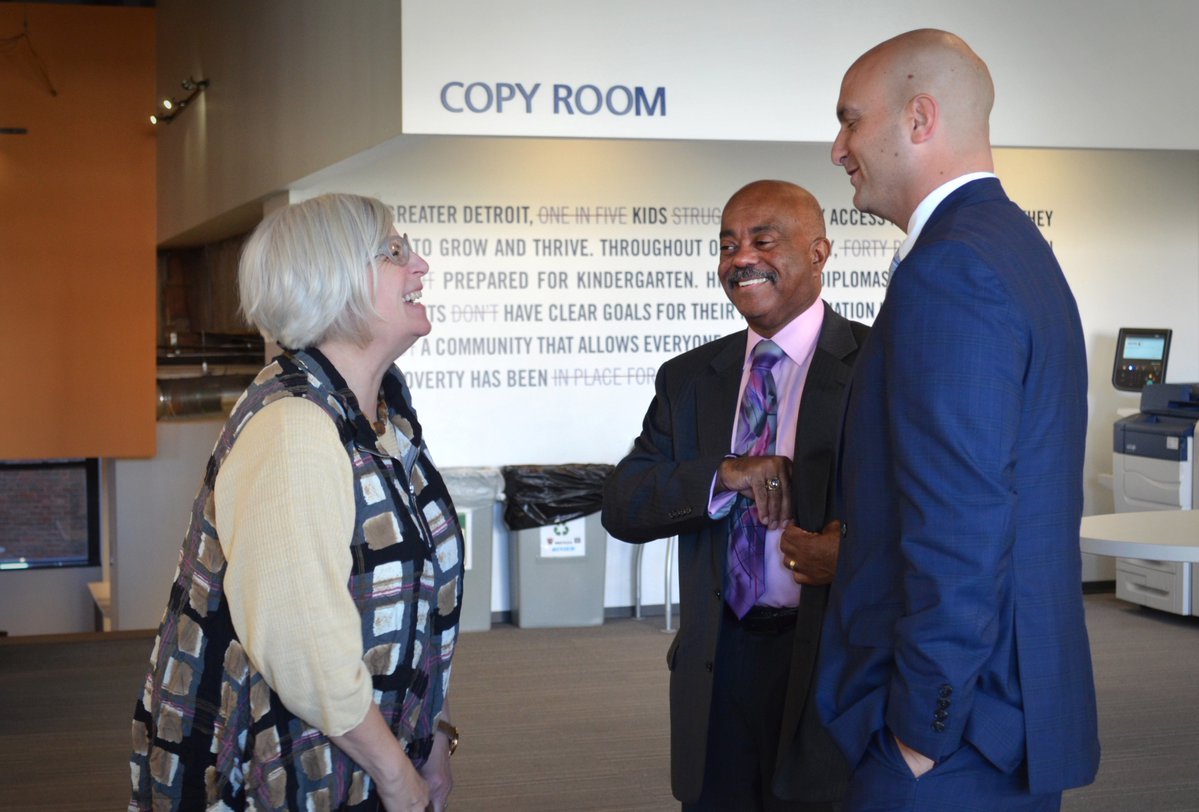 Herman Gray, Nikolai Vitti and Mary Kramer