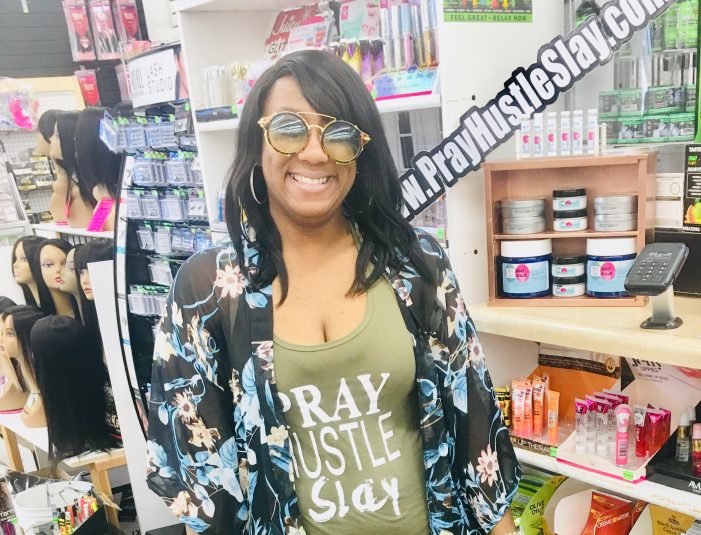 Pray Hustle Slay continues growth, beauty products now sold at Davison Coco Beauty Supplies